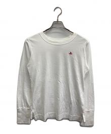 Vivienne Westwood RED LABEL（ヴィヴィアンウエストウッドレッドレーベル）の古着「オーブ刺繍カットソー」｜ホワイト