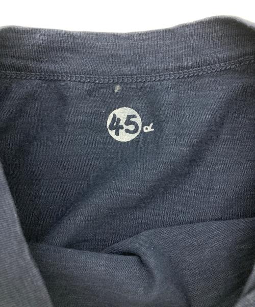 45R（フォーティファイブ・アール）45R (フォーティファイブ・アール) ロゴTEE ネイビー サイズ:3の古着・服飾アイテム