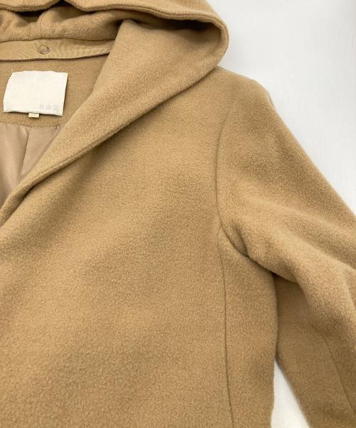 自由区（ジユウク）自由区 (ジユウク) カシミヤ混コート ベージュ サイズ:38の古着・服飾アイテム