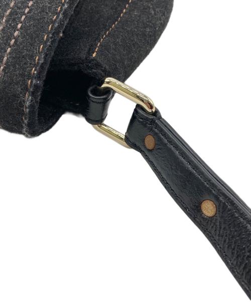 Kate Spade（ケイトスペード）Kate Spade (ケイトスペード) wool FLAP ショルダーバッグ グレーの古着・服飾アイテム