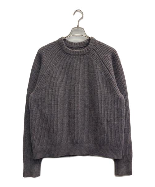 UNIVERSAL PRODUCTS.（ユニバーサルプロダクツ）UNIVERSAL PRODUCTS. (ユニバーサルプロダクツ) クルーネック ニットセーター グレー サイズ:Mの古着・服飾アイテム