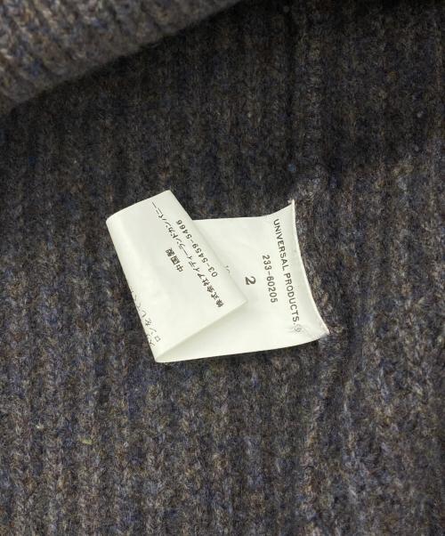UNIVERSAL PRODUCTS.（ユニバーサルプロダクツ）UNIVERSAL PRODUCTS. (ユニバーサルプロダクツ) クルーネック ニットセーター グレー サイズ:Mの古着・服飾アイテム
