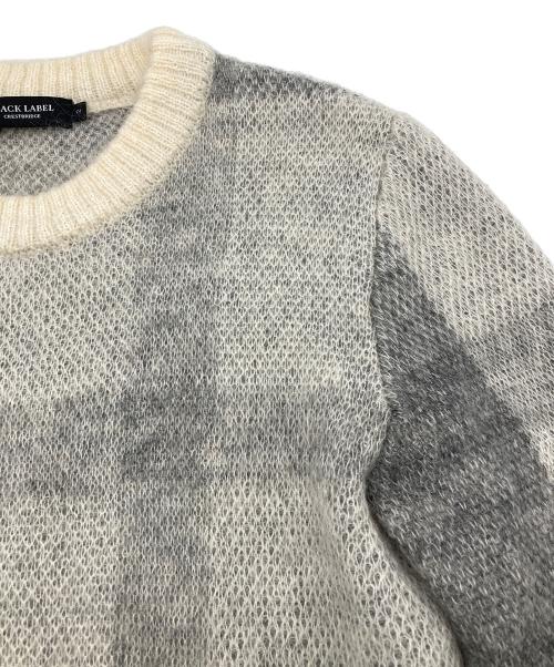BLACK LABEL CRESTBRIDGE（ブラックレーベル クレストブリッジ）BLACK LABEL CRESTBRIDGE (ブラックレーベル クレストブリッジ) モヘヤブレンドセーター グレー サイズ:Mの古着・服飾アイテム