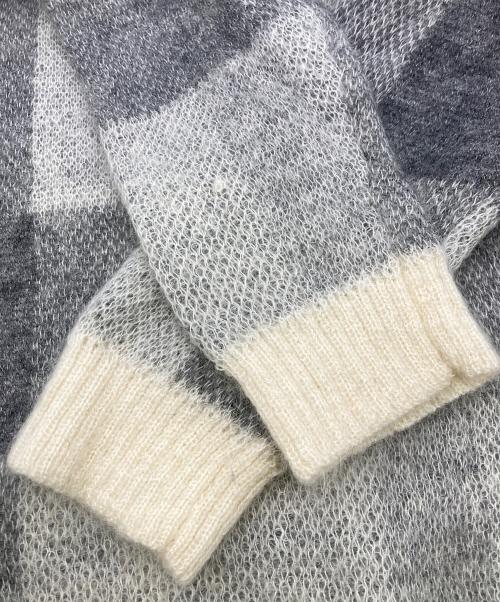 BLACK LABEL CRESTBRIDGE（ブラックレーベル クレストブリッジ）BLACK LABEL CRESTBRIDGE (ブラックレーベル クレストブリッジ) モヘヤブレンドセーター グレー サイズ:Mの古着・服飾アイテム