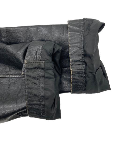MAISON SPECIAL（メゾンスペシャル）MAISON SPECIAL (メゾンスペシャル) Hand Rub-Off BuffaloLeather Dress-Over Double Short Coat ブラックの古着・服飾アイテム