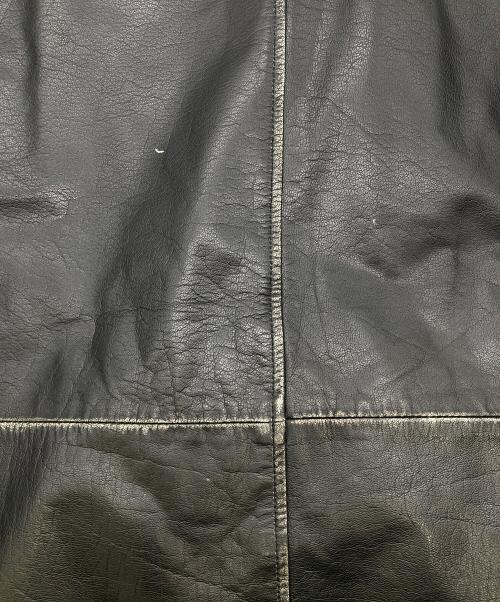 MAISON SPECIAL（メゾンスペシャル）MAISON SPECIAL (メゾンスペシャル) Hand Rub-Off BuffaloLeather Dress-Over Double Short Coat ブラックの古着・服飾アイテム