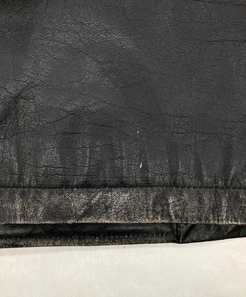 MAISON SPECIAL（メゾンスペシャル）MAISON SPECIAL (メゾンスペシャル) Hand Rub-Off BuffaloLeather Dress-Over Double Short Coat ブラックの古着・服飾アイテム