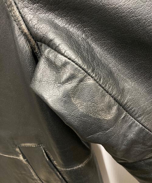 MAISON SPECIAL（メゾンスペシャル）MAISON SPECIAL (メゾンスペシャル) Hand Rub-Off BuffaloLeather Dress-Over Double Short Coat ブラックの古着・服飾アイテム