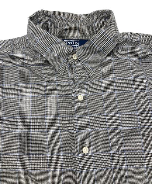 POLO RALPH LAUREN（ポロ・ラルフローレン）POLO RALPH LAUREN (ポロ・ラルフローレン) グレンチェックシャツ/	MARLOWE グレー サイズ:Lの古着・服飾アイテム