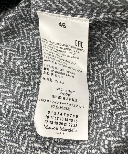 Maison Margiela（メゾンマルジェラ）Maison Margiela (メゾンマルジェラ) 柄シャツ グレー サイズ:46の古着・服飾アイテム