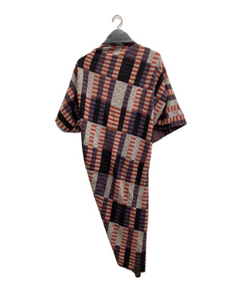 Vivienne Westwood RED LABEL（ヴィヴィアンウエストウッドレッドレーベル）Vivienne Westwood RED LABEL (ヴィヴィアンウエストウッドレッドレーベル) ショールカラーロングカーディガン グレー×オレンジ サイズ:2の古着・服飾アイテム