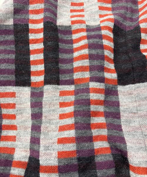 Vivienne Westwood RED LABEL（ヴィヴィアンウエストウッドレッドレーベル）Vivienne Westwood RED LABEL (ヴィヴィアンウエストウッドレッドレーベル) ショールカラーロングカーディガン グレー×オレンジ サイズ:2の古着・服飾アイテム