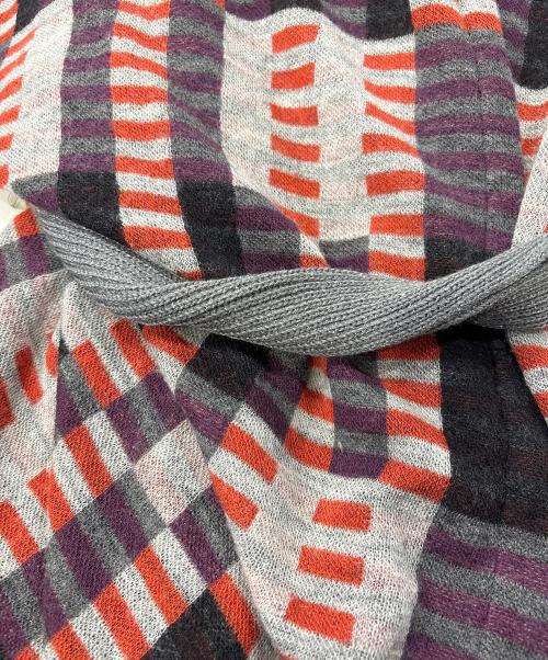 Vivienne Westwood RED LABEL（ヴィヴィアンウエストウッドレッドレーベル）Vivienne Westwood RED LABEL (ヴィヴィアンウエストウッドレッドレーベル) ショールカラーロングカーディガン グレー×オレンジ サイズ:2の古着・服飾アイテム