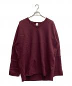 6(ROKU) BEAUTY&YOUTHロク ビューティーアンドユース）の古着「ウールボイルビッグニットプルオーバー」｜ボルドー
