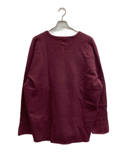 6(ROKU) BEAUTY&YOUTH（ロク ビューティーアンドユース）6(ROKU) BEAUTY&YOUTH (ロク ビューティーアンドユース) ウールボイルビッグニットプルオーバー ボルドー サイズ:表記無しの古着・服飾アイテム