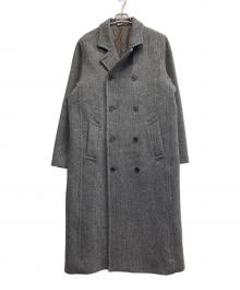 AURALEE（オーラリー）の古着「25AW SHETLAND WOOL DOUBLE CLOTH COAT A25AC01HD」｜グレー