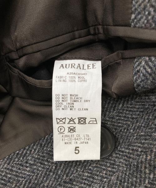 AURALEE（オーラリー）AURALEE (オーラリー) 25AW SHETLAND WOOL DOUBLE CLOTH COAT A25AC01HD グレー サイズ:5の古着・服飾アイテム