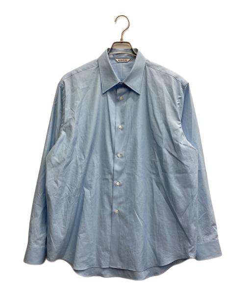 AURALEE（オーラリー）AURALEE (オーラリー) 25SS WASHED FINX TWILL SHIRT BLUE サイズ:5の古着・服飾アイテム