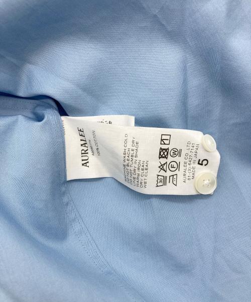 AURALEE（オーラリー）AURALEE (オーラリー) 25SS WASHED FINX TWILL SHIRT BLUE サイズ:5の古着・服飾アイテム