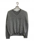 BEAUTY&YOUTHビューティーアンドユース）の古着「フォックスカシミヤブレンド Vネックニットプルオーバー」｜グレー