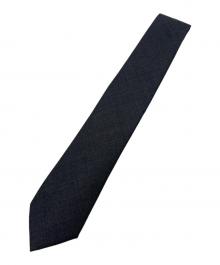 YOSHIMASA HOSHIBA×BRUNO（ヨシマサ ホシバ×ブルーノ）の古着「ダブルネームネクタイ」｜グレー