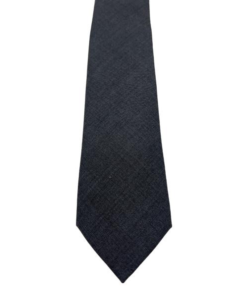 YOSHIMASA HOSHIBA（ヨシマサ ホシバ）YOSHIMASA HOSHIBA (ヨシマサ ホシバ) BRUNO (ブルーノ) ダブルネームネクタイ グレー サイズ:FREEの古着・服飾アイテム