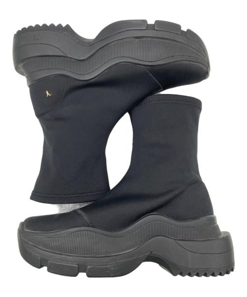 YELLO（イエロ）YELLO (イエロ) MIYABI SINGLE SNEAKER SHORT BOOTS ブラック サイズ:Sの古着・服飾アイテム