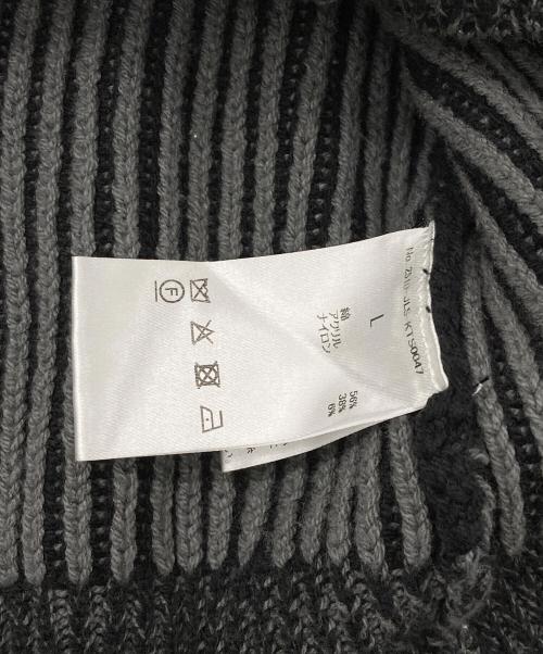 jent louis（ジェントルイス）jent louis (ジェントルイス) Zip V-neck Knit Tops グレー サイズ:Jの古着・服飾アイテム