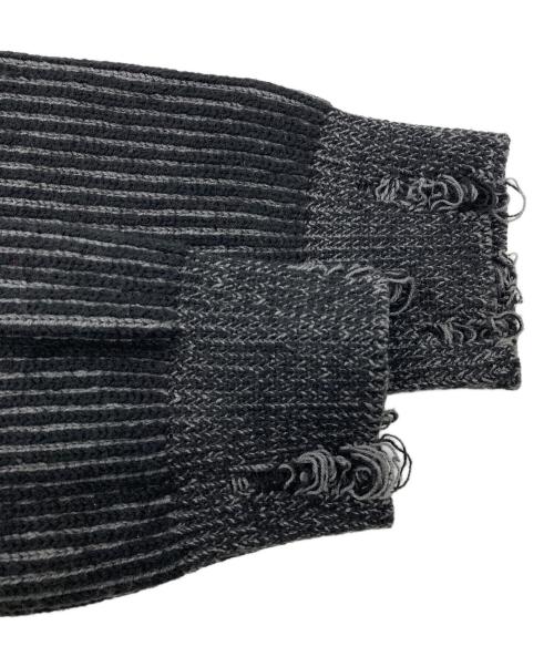 jent louis（ジェントルイス）jent louis (ジェントルイス) Zip V-neck Knit Tops グレー サイズ:Jの古着・服飾アイテム