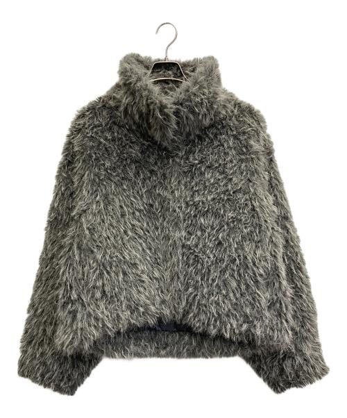 Knuth Marf（クヌースマーフ）Knuth Marf (クヌースマーフ) shaggy stand collar coat グレー サイズ:Fの古着・服飾アイテム