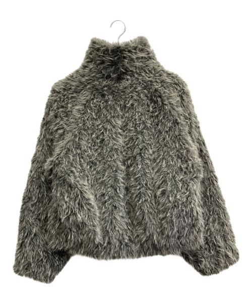 Knuth Marf（クヌースマーフ）Knuth Marf (クヌースマーフ) shaggy stand collar coat グレー サイズ:Fの古着・服飾アイテム