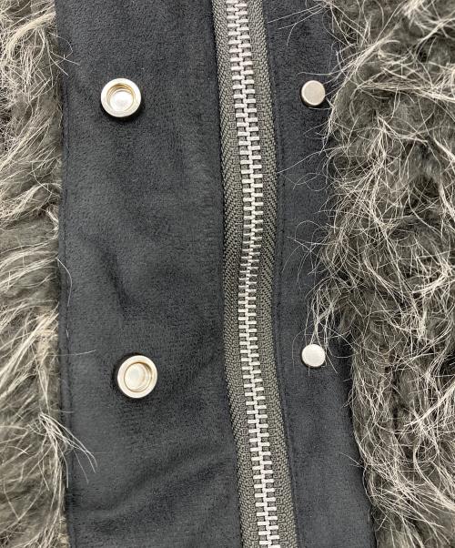 Knuth Marf（クヌースマーフ）Knuth Marf (クヌースマーフ) shaggy stand collar coat グレー サイズ:Fの古着・服飾アイテム