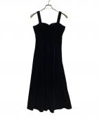 LeJaレジャ）の古着「2WAY美脚フレアハイウエストキャミソールワンピース」｜ブラック