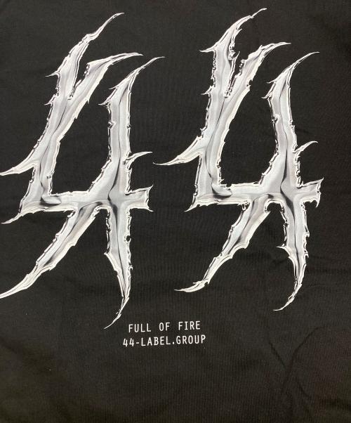 44 LABEL GROUP（フォーティーフォーレーベルグループ）44 LABEL GROUP (フォーティーフォーレーベルグループ) プリントTシャツ ブラック サイズ:Sの古着・服飾アイテム