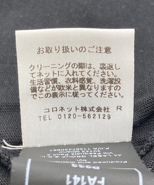 44 LABEL GROUP（フォーティーフォーレーベルグループ）44 LABEL GROUP (フォーティーフォーレーベルグループ) プリントTシャツ ブラック サイズ:Sの古着・服飾アイテム