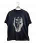 44 LABEL GROUP（フォーティーフォーレーベルグループ）の古着「コラボプリントTシャツ」｜ブラック