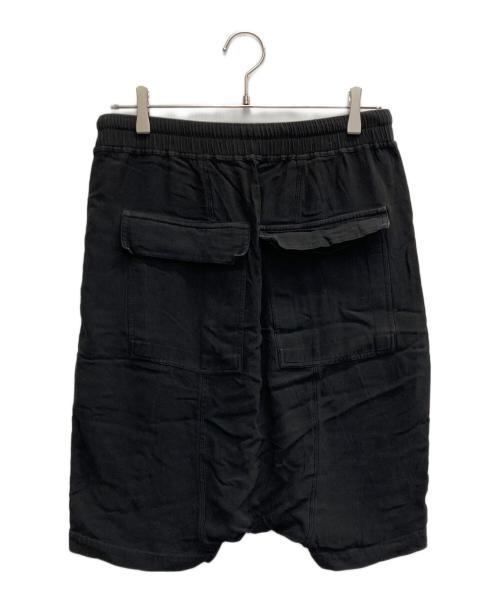 RICK OWENS（リックオウエンス）RICK OWENS (リックオウエンス) サルエル ハーフパンツ ブラック サイズ:48の古着・服飾アイテム
