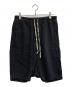 RICK OWENS（リックオウエンス）の古着「サルエル ハーフパンツ」｜ブラック
