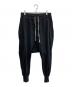 DRKSHDW（ダークシャドウ）の古着「プリズナー サルエルパンツ」｜ブラック
