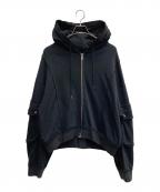 HAREハレ）の古着「UNDER GROUND MODE ヴィンテージスウェットパーカー」｜ブラック