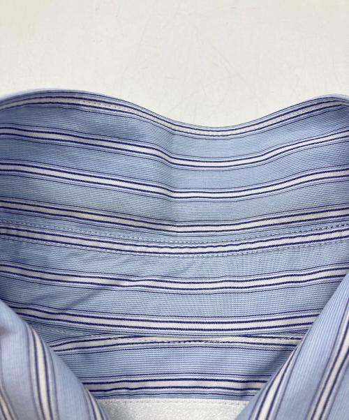 COMME des GARCONS SHIRT（コムデギャルソンシャツ）COMME des GARCONS SHIRT (コムデギャルソンシャツ) 袖リメイクストライプシャツ スカイブルー サイズ:Sの古着・服飾アイテム