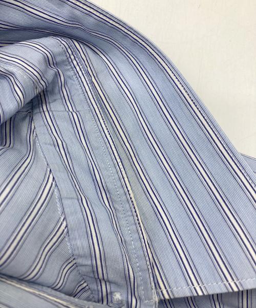 COMME des GARCONS SHIRT（コムデギャルソンシャツ）COMME des GARCONS SHIRT (コムデギャルソンシャツ) 袖リメイクストライプシャツ スカイブルー サイズ:Sの古着・服飾アイテム