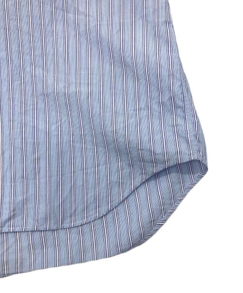COMME des GARCONS SHIRT（コムデギャルソンシャツ）COMME des GARCONS SHIRT (コムデギャルソンシャツ) 袖リメイクストライプシャツ スカイブルー サイズ:Sの古着・服飾アイテム
