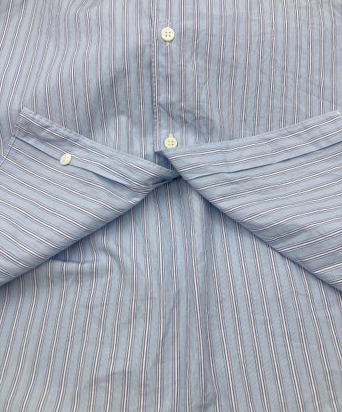 COMME des GARCONS SHIRT（コムデギャルソンシャツ）COMME des GARCONS SHIRT (コムデギャルソンシャツ) 袖リメイクストライプシャツ スカイブルー サイズ:Sの古着・服飾アイテム