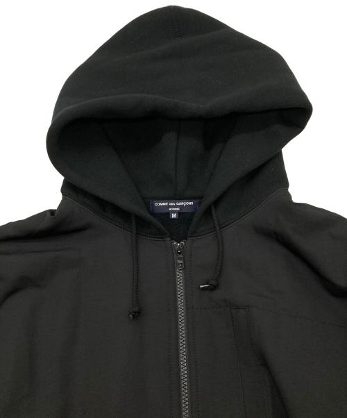 COMME des GARCONS HOMME（コムデギャルソン オム）COMME des GARCONS HOMME (コムデギャルソン オム) AD2020 切替ジップパーカー ブラック サイズ:Mの古着・服飾アイテム
