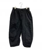 BLACK COMME des GARCONSブラックコムデギャルソン）の古着「AD2022　クロップドバルーンパンツ」｜ブラック