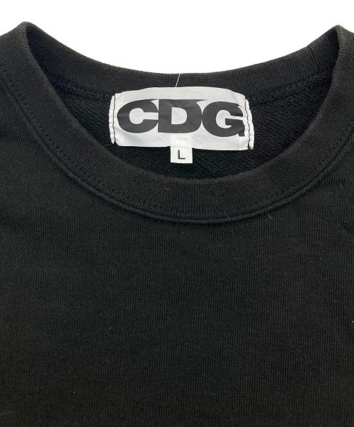 CDG（シーディージー）CDG (シーディージー) バックロゴプリントスウェット ブラック サイズ:Lの古着・服飾アイテム