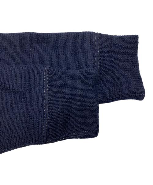 Maison Margiela（メゾンマルジェラ）Maison Margiela (メゾンマルジェラ) 23AW エルボーパッチ ウール ニットカーディガン ネイビー サイズ:Sの古着・服飾アイテム