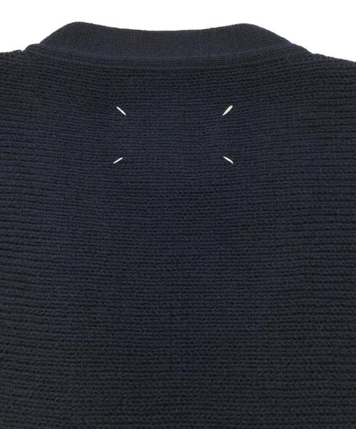 Maison Margiela（メゾンマルジェラ）Maison Margiela (メゾンマルジェラ) 23AW エルボーパッチ ウール ニットカーディガン ネイビー サイズ:Sの古着・服飾アイテム