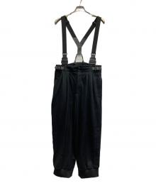 Y-3（ワイスリー）の古着「SUSPENDER TRACK PANTS」｜ブラック